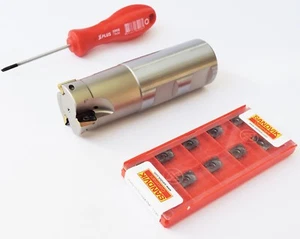 10x Sandvik R390-11T308M-PM 1130 + 1x fresadora de eje D = 32 mm de longitud 100 mm Z03-H nueva - Imagen 1 de 1