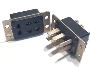 PAR DE CONECTORES MULTIVÍA ENCHUFE Y ENCHUFE 6 VÍAS PLESSEY JONES fba15d - Imagen 1 de 1