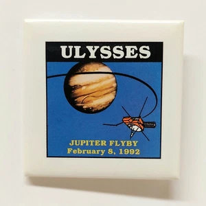 Vintage NASA Ulysses Jupiter Flyby 2" Pinback Pin (February 8, 1992) ESA JPL - Picture 1 of 2
