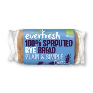 💚 Everfresh Organic Plain and Simple Spouted Rye Bread 400g - Picture 1 of 1