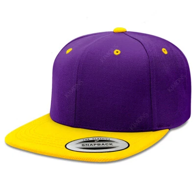 Snapback Hat Blank Flat Baseball Cap Trucker Plain Men Hip Hop Army Mesh CS - Image 1 of 4