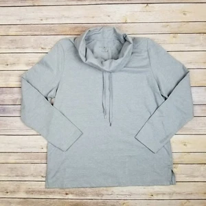 Karen Scott Womens M Grey Long Sleeve Sweatshirt Top - Picture 1 of 8