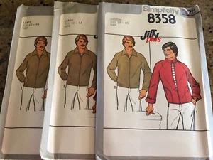 🦋 1977 OLD/NEW STOCK SIMPLICITY #8358 - MEN'S JIFFY WINDBREAKER PATTERN FF - Picture 1 of 2
