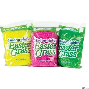 Súper Brillante Biodegradable Decoración de Primavera Pascua Hierba Trituración Plástico Regalo Baske... - Imagen 1 de 2