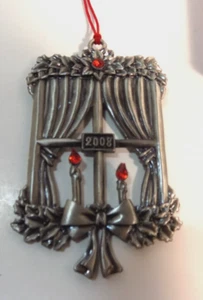 AVON versilberte Ornament Fenstervorhang Kerzen - Bild 1 von 3