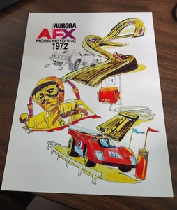 Aurora AFX 1972 Catalog Cover Reproduction Poster 8 1/2" x 11" - Picture 1 of 1