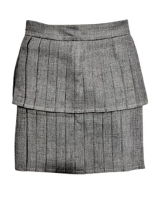 Coco Blanc Heather Blue Laver Pleated Skirt Girl Size 7 - Picture 1 of 2
