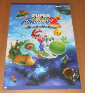 Super Mario Galaxy 2 2010 Poster 34x22 Nintendo Gaming - Picture 1 of 2