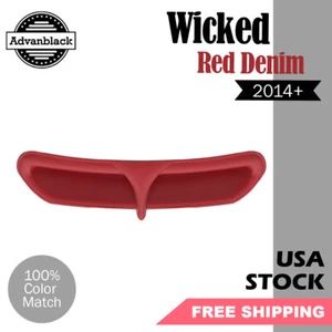 Wicked Red Denim Batwing LED Ventilación Borde Inserto Se Adapta a Harley Street/Electra Ultra - Imagen 1 de 7
