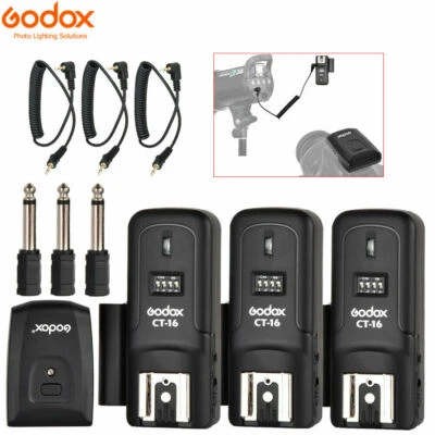 Camera CT-16 Wireless Radio 16 Channels Flash Trigger Transmitter + Receiver Set - Image 1 of 4