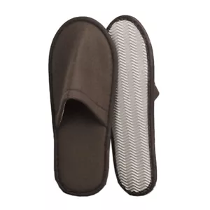 Spa Hotel Guest Slippers Closed Towelling Disposable Terry Style Anti-Slip - Picture 1 of 18