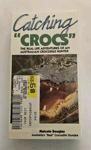 Catching Crocs VHS SEALED Simitar Malcom Douglas Australian Crocodile Hunter - Picture 1 of 7