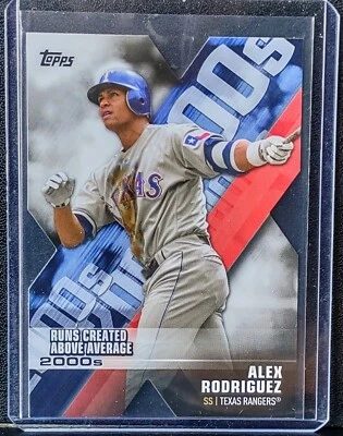 2020 Topps Alex Rodriguez Die-Cut Runs Created Above Avg #DOD-13 Texas Rangers - Image 1 of 2