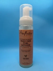 SheaMoisture Frizz-Free Curl Mouse Coconut Hibiscus Shea Butter 7.5 Oz - Picture 1 of 4