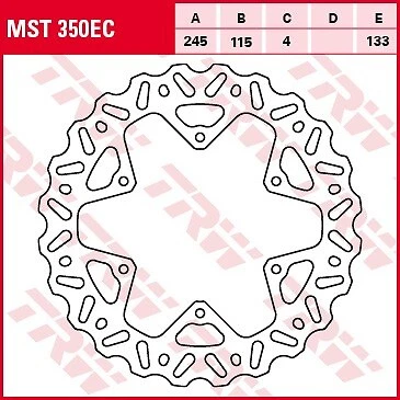 DISQUE DE FREIN ARRIÈRE YAMAHA YZ / WRF 125 / 250 / 426 / 450 02-17 - Photo 1/1
