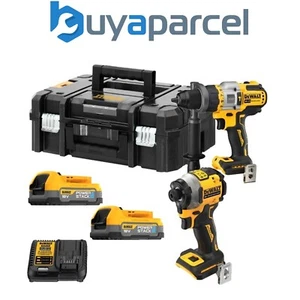 Dewalt DCK2052E2T 18v XR Brushless Powerstack Combi Drill+ Impact Driver + Batt - Picture 1 of 12