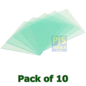 10 x 5.1/4 x 4.1/2 clear polycarbonate anti spatter lense liner lens - Picture 1 of 1