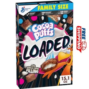 Cocoa Puffs Cargado con Crema de Vainilla Relleno Cereal 15.1 OZ General Mills - Imagen 1 de 7
