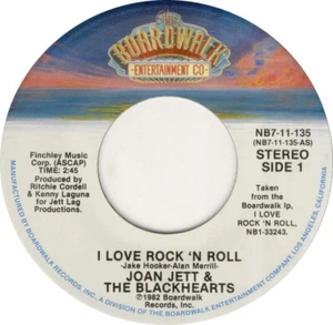 Joan Jett & The Blackhearts I Love Rock 'N Roll 7" Vinyl 1982 NB7-11-13 DUSTIES - Imagen 1 de 2