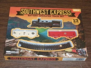NIB 2019 Southwest Express Battery Operated Train Set 13 Pieces - Picture 1 of 7