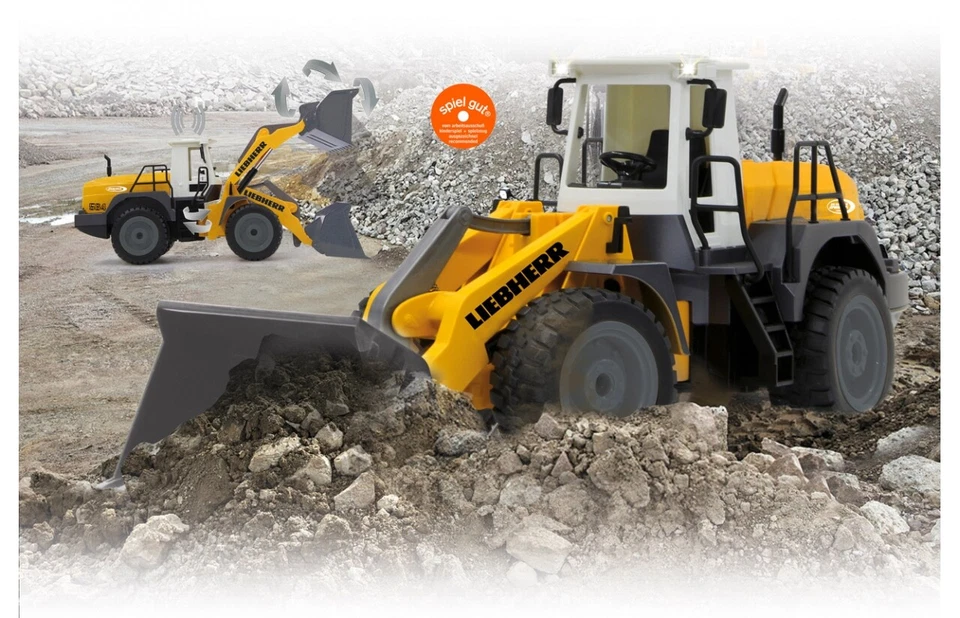 Jamara RC Radlader 564 Liebherr gelb ohne Akku 6 405007 (4042774418595)