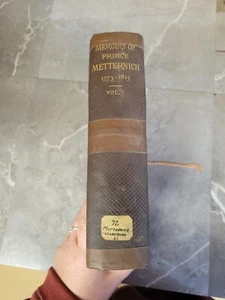 1880 Memoirs of Prince Metternich 1773-1815 Vol 1 Only Scribner's Poor Condition - Bild 1 von 10