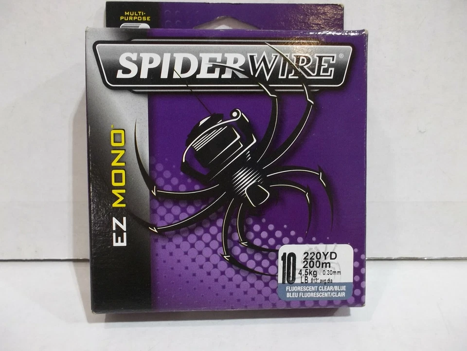Рыболовная леска Spiderwire EZ Mono 220 ярдов Fl прозрачная синяя выберите вес лески! - Изображение 1 из 1