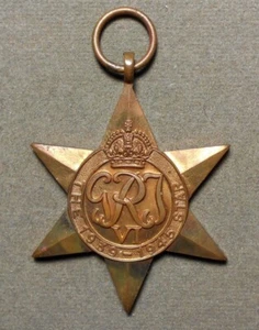 Great Britain: The 1939-1945 Star (Georg VI Monogram). Bronze, integral loop, 44 - Picture 1 of 2
