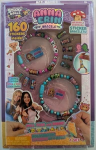 Sticki Rolls - Anna & Erin BFF Bracelets - 160 Stickers - Limited Edition! NIB - Picture 1 of 2