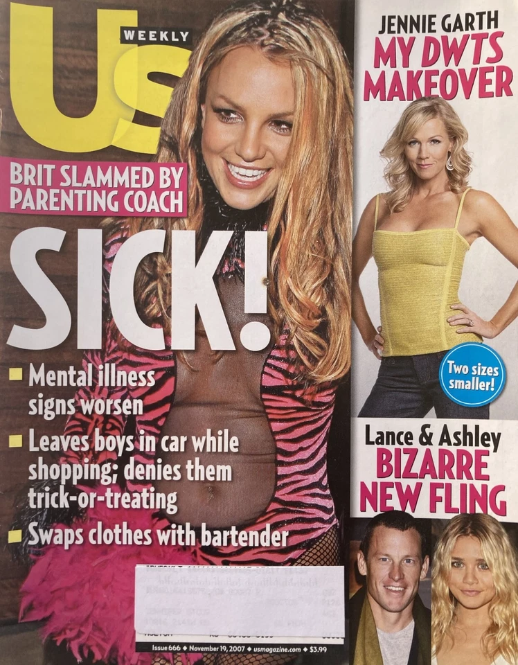 BRITNEY SPEARS November 19, 2007 US Magazine JENNIE GARTH / ASHLEY OLSEN - Image 1 of 1