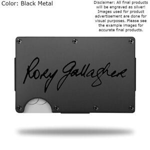 Custom RORY GALLAGHER SIG Laser Engraved Wallet - Pick A Wallet Color