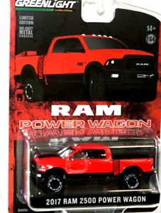 Modellino auto giocattolo Greenlight 1/64 2017 Ram 2500 Power Wagon camion rosso pressofuso - Foto 1 di 1