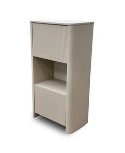 Furniture Village 'Avorio' Ceramic Top Highboard Luz LED PRECIO DE VENTA SUGERIDO POR EL FABRICANTE 700 £ NUEVO - Imagen 1 de 14