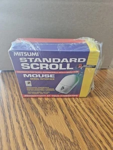 Vintage Mitsumi Standard Scroll 3 Button PS/2 Mouse New - Picture 1 of 2