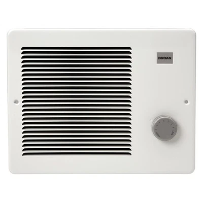 Broan-NuTone Wall Heater, White Grille hermostat, 750/1500W, 120/240V AC - Image 1 of 4