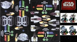 STAR WARS POCKETMODEL TCG BS007 A-WING vs TIE ADVANCED ( 4 MODELLI) - Picture 1 of 1