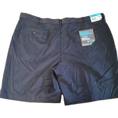 Shorts Savane masculino golfe frente plana 60 cintura estendida preta nova com etiquetas $50 - Imagem 1 de 4