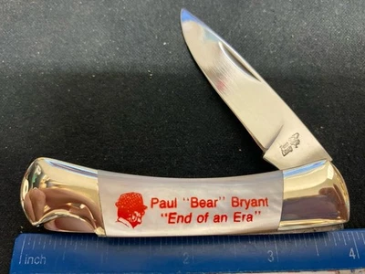 Frost Cutlery Paul ”Bear” Bryant Lockback Knife, Mother Of Pearl Handles - Image 1 of 4