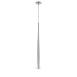 Satin Nickel One Light Pendant from the Sliver Collection - Picture 1 of 1