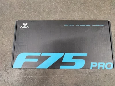 AULA F75 PRO Wireless Mechanical Keyboard White/Gradient Blue RGB Backlit 80 Key - Image 1 of 3