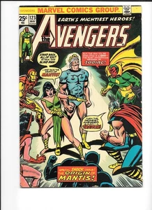 Avengers #123-124 1ª APLICACIÓN ¡El Acosador! MANTIS ORIGIN! Iron Man, Thor 1974 Fn 5.0 - Imagen 1 de 4