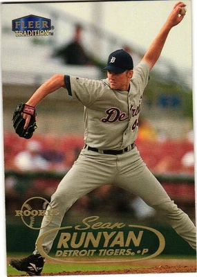 1998 Fleer Tradition #550 Sean Runyan  Detroit Tigers Rookie Card - Image 1 of 2