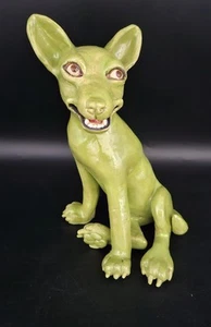 Signed Rene Martucci Studio Art Pottery Dog Sculpture - Picture 1 of 17