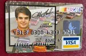 NASCAR Logo Visa Jeff Gordon Style EXPIRED VOID Rare Unused - Picture 1 of 4