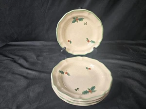 Mikasa Festive Season Bread & Butter Plates Set of 4 - Picture 1 of 2