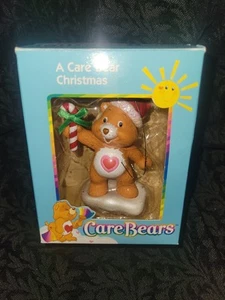 NEW Vintage 2003 Care Bear Tenderheart Christmas Ornament Santa Hat Candy Cane - Picture 1 of 3
