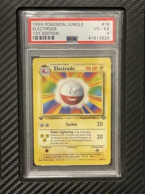 1999 PSA 4 Electrode #18 1st Edition Misprint / Error Artwork Pokemon Jungle - Image 1 of 2