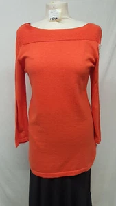 Suéter Jumper Next Orange Cawl Cuello Ancho Mangas Largas Sensación de Lana Talla 12 (546) - Imagen 1 de 11