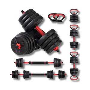 SET MANUBRI PALESTRA REGOLABILI VARI PESI DISPONIBILI CON DISCHI BILANCIERE GYM - Imagen 1 de 25
