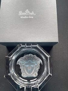 Rosenthal Versace Medusa Lumiere 13cm / 5" Ashtray Lead Crystal Brand New Boxed - Picture 1 of 11